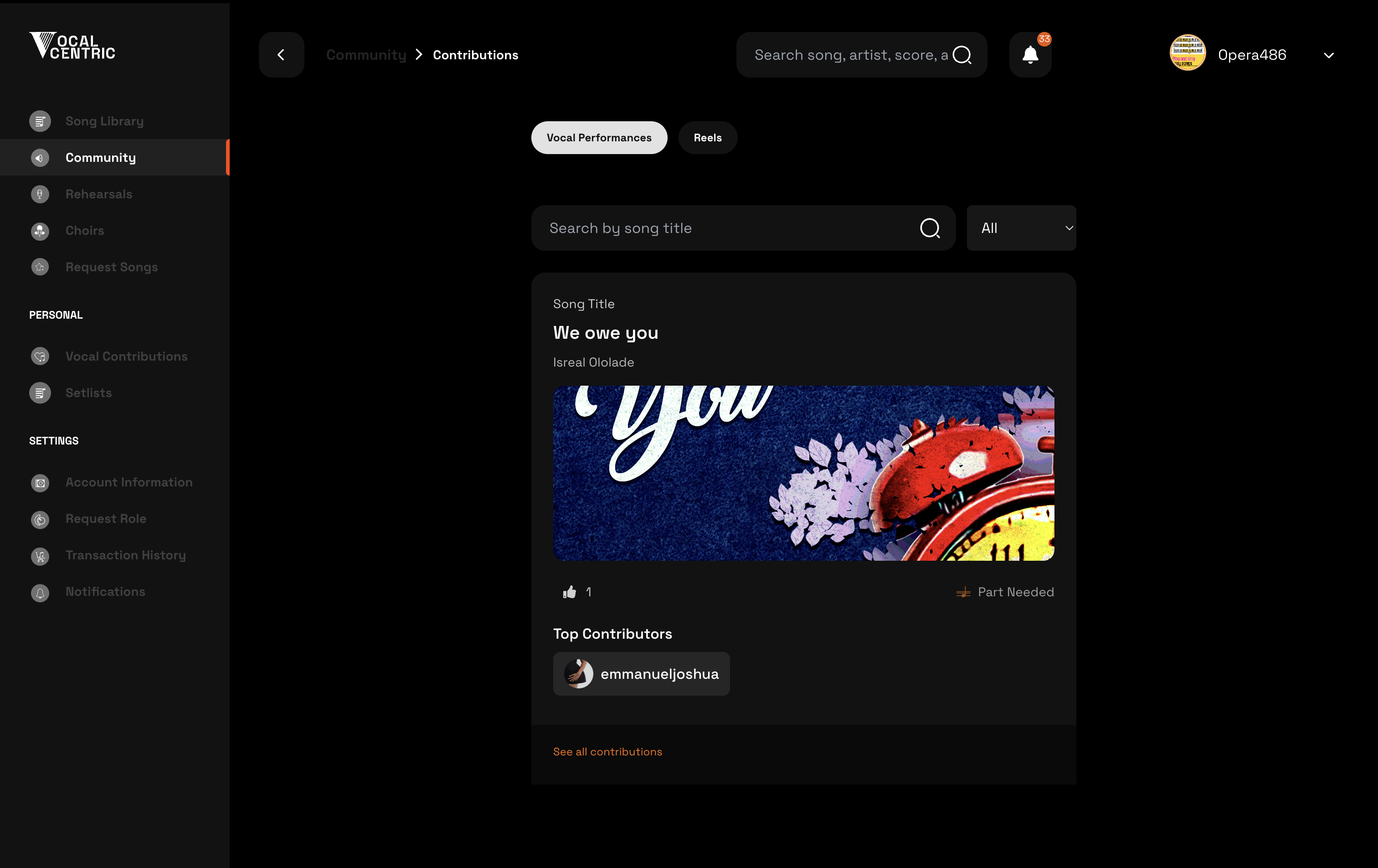 Community and collaboration interface supporting discovery and contributor engagement
